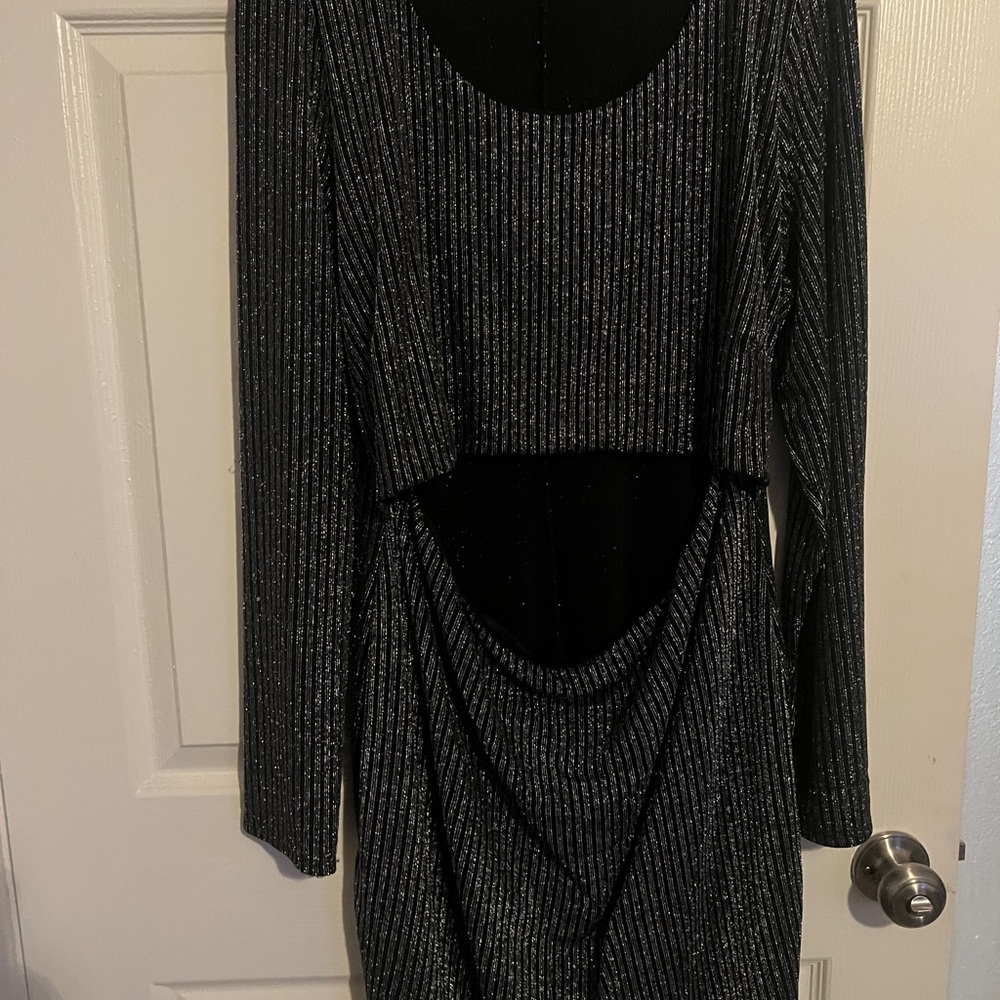 Shimmer Dress W/ Cutout